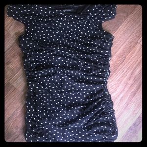 Whitehouse Black Market Polka Dot Blouse